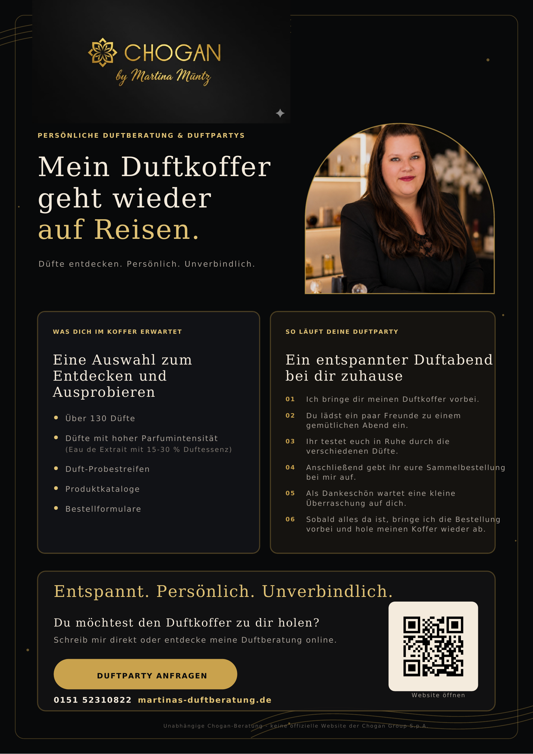 Duftparty-Flyer von Chogan by Martina
